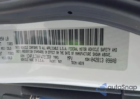 2015 Jeep Cherokee Latitude z USA, uszkodzony, nr VIN 1C4PJLCB6FW721360